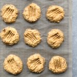 vegan chickpea peanut butter biscuits