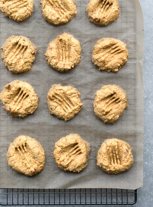 vegan chickpea peanut butter biscuits