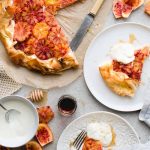 blood orange vegan pastry tart